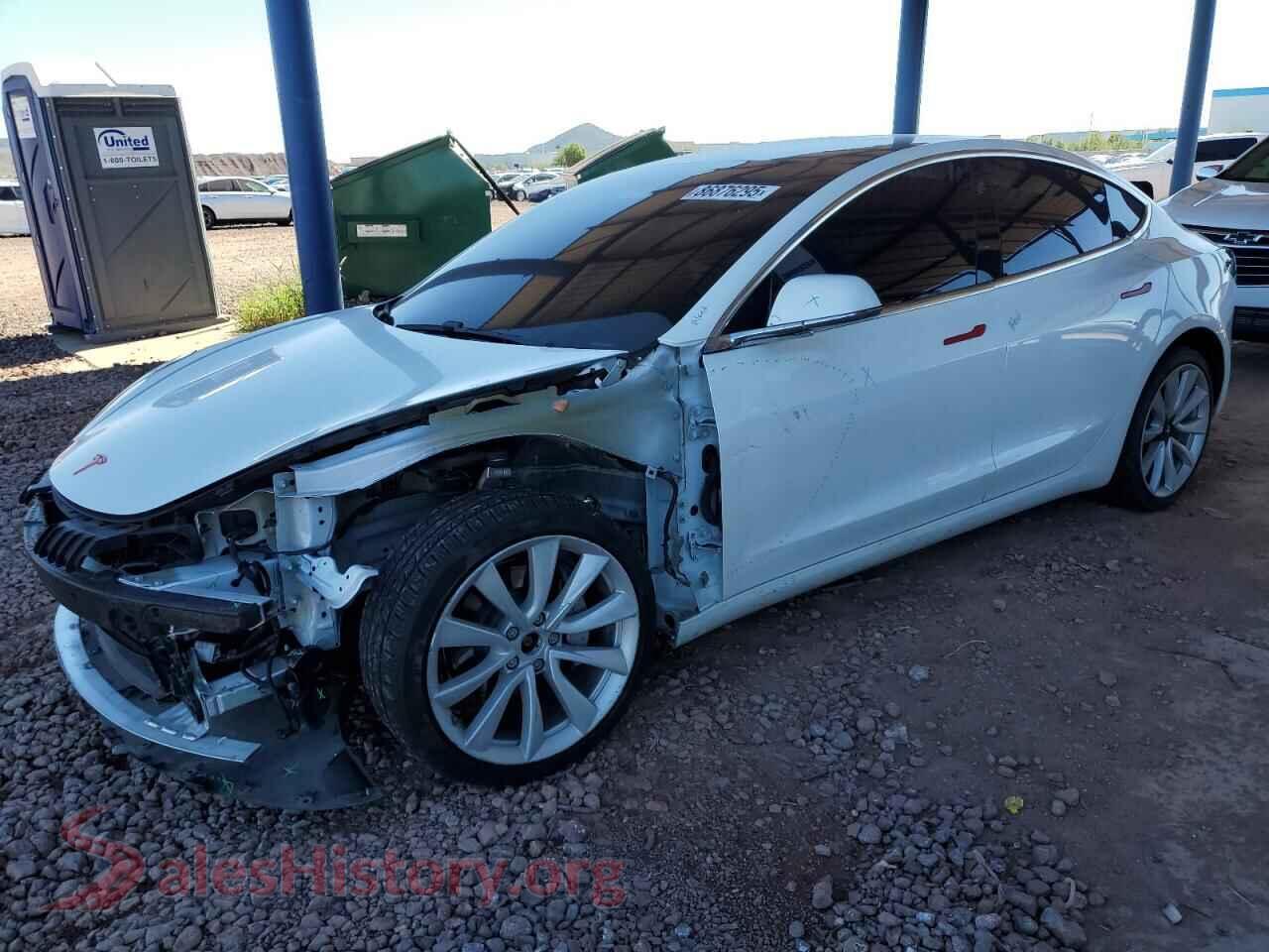 2019 TESLA MODEL 3 — VIN 5YJ3E1EB6KF454059