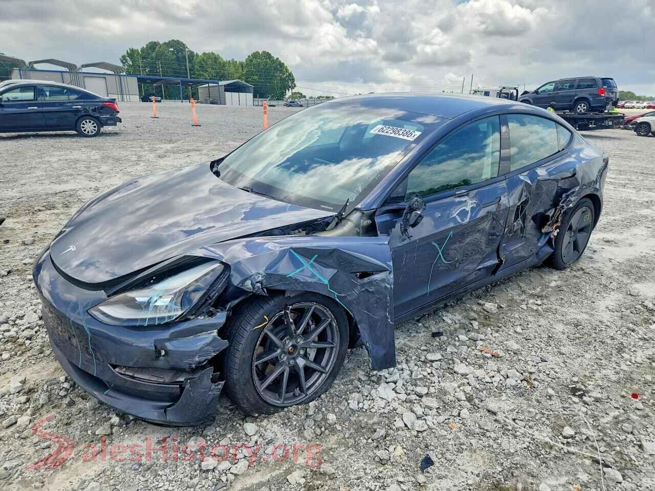 2021 TESLA MODEL 3 — VIN 5YJ3E1EB6MF924433