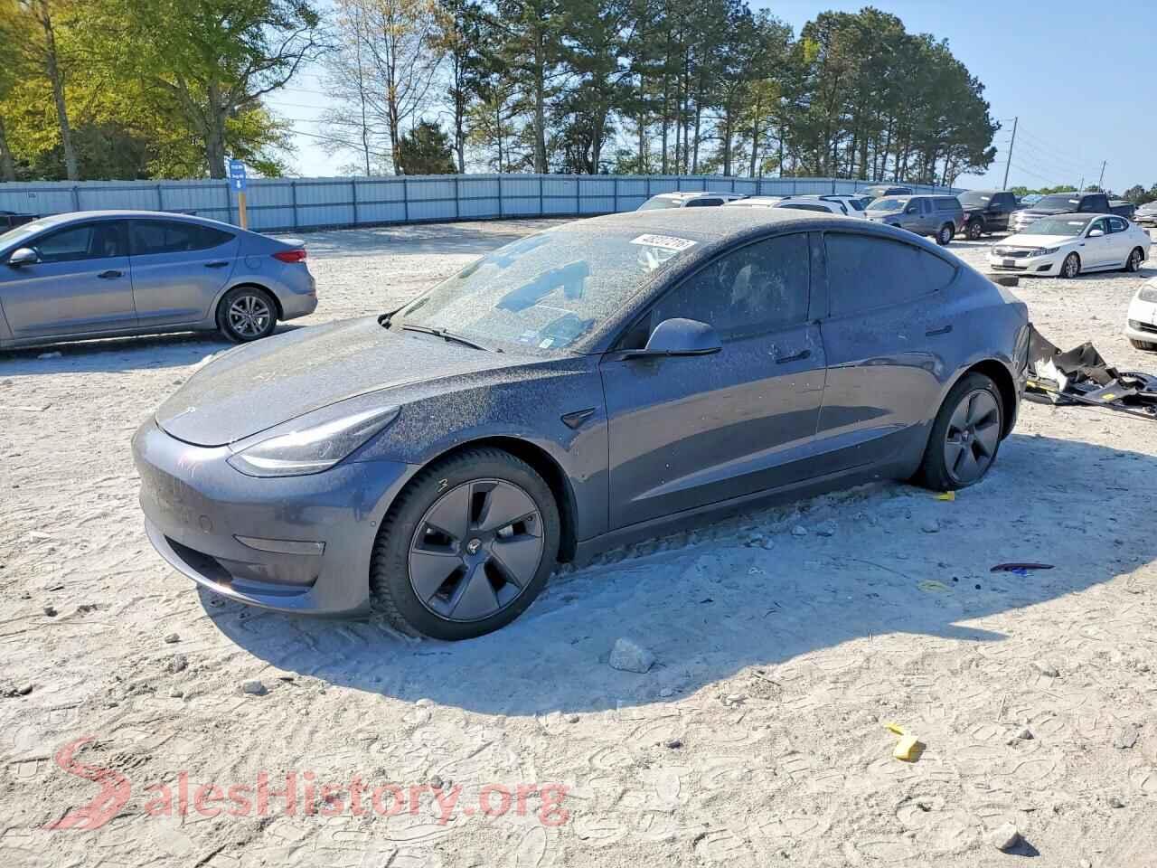 2021 TESLA MODEL 3 — VIN 5YJ3E1EB6MF974636