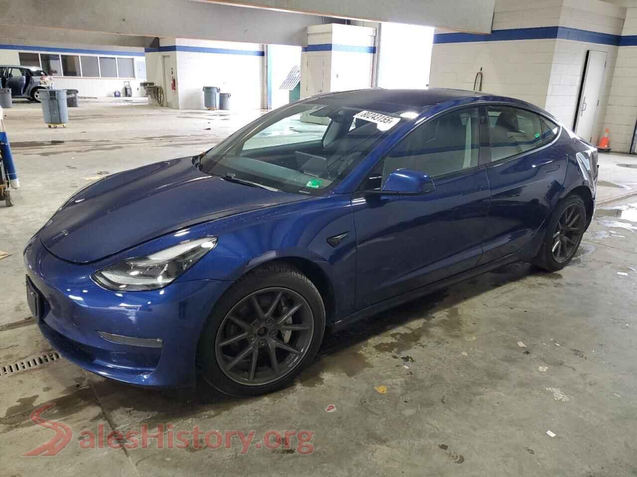 2021 TESLA MODEL 3 — VIN 5YJ3E1EB6MF992697