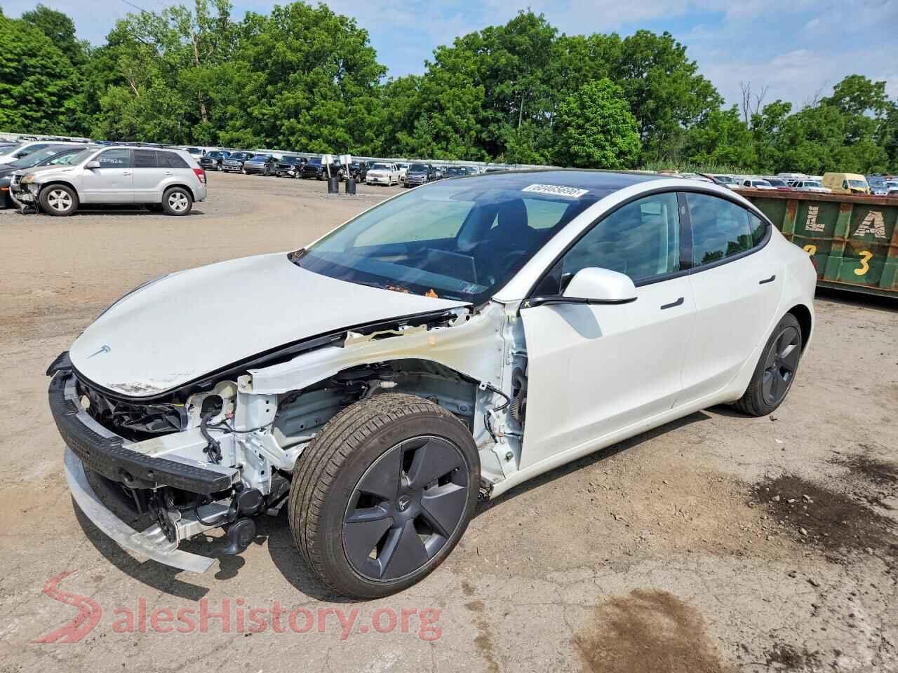 2022 TESLA MODEL 3 — VIN 5YJ3E1EB6NF109537