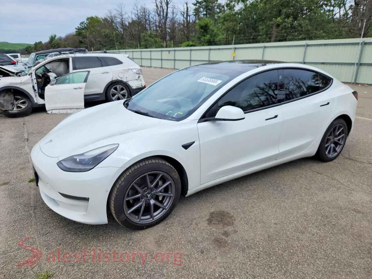 2022 TESLA MODEL 3 — VIN 5YJ3E1EB6NF115368