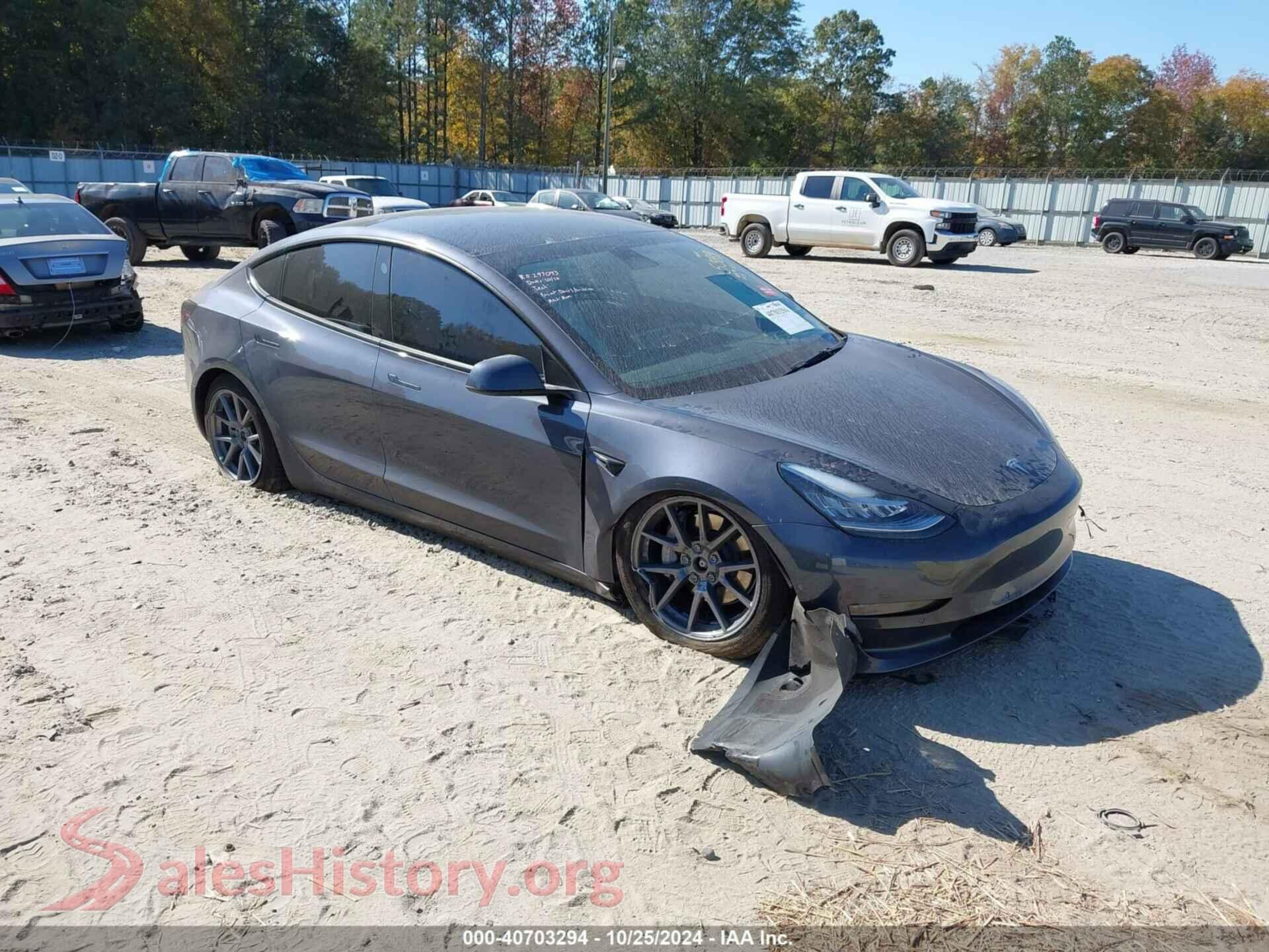 2022 TESLA MODEL 3 — VIN 5YJ3E1EB6NF245389