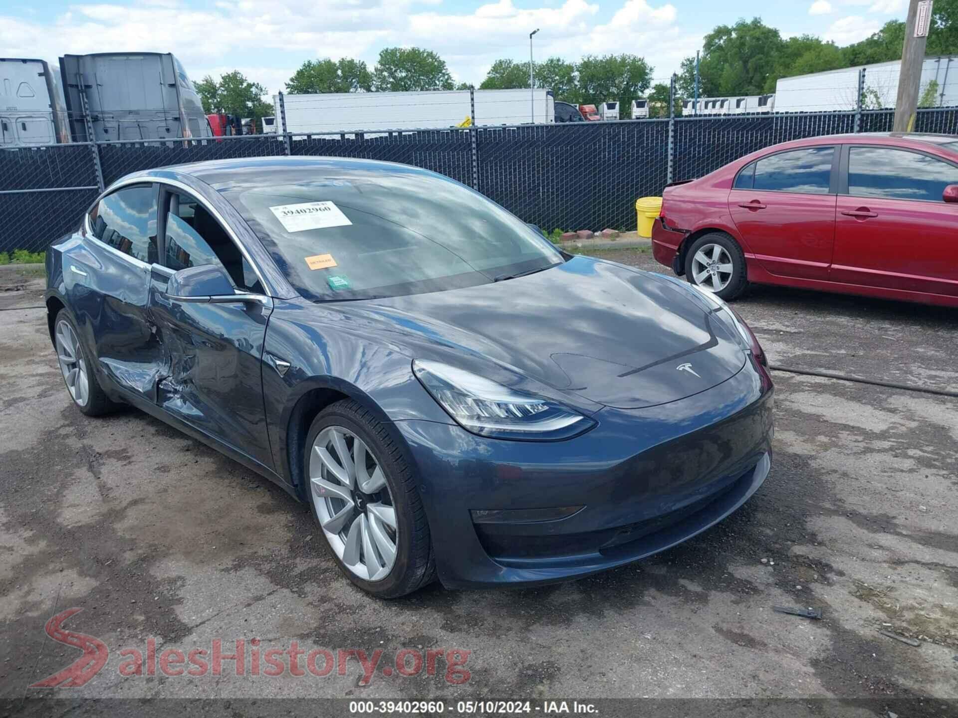 2018 TESLA MODEL 3 — VIN 5YJ3E1EB7JF077000