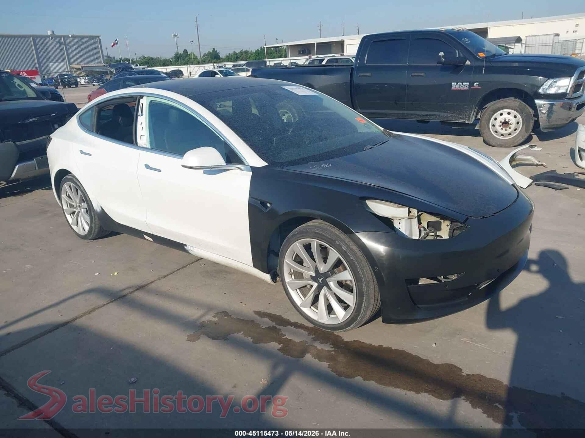 2020 TESLA MODEL 3 — VIN 5YJ3E1EB7LF628433