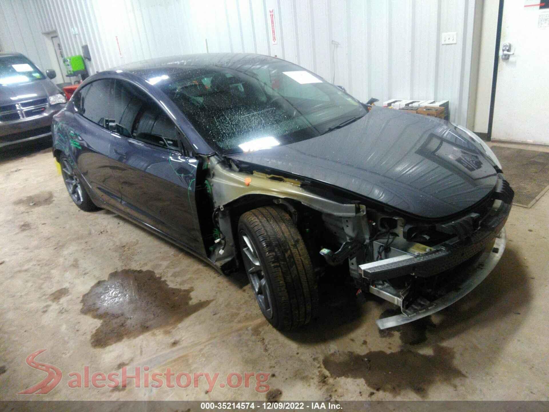 2021 TESLA MODEL 3 — VIN 5YJ3E1EB7MF032871
