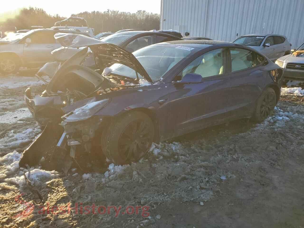 2021 TESLA MODEL 3 — VIN 5YJ3E1EB7MF913747