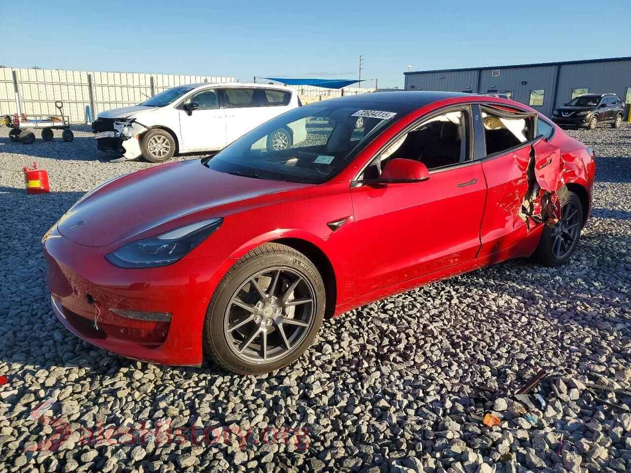 2022 TESLA MODEL 3 — VIN 5YJ3E1EB7NF151828
