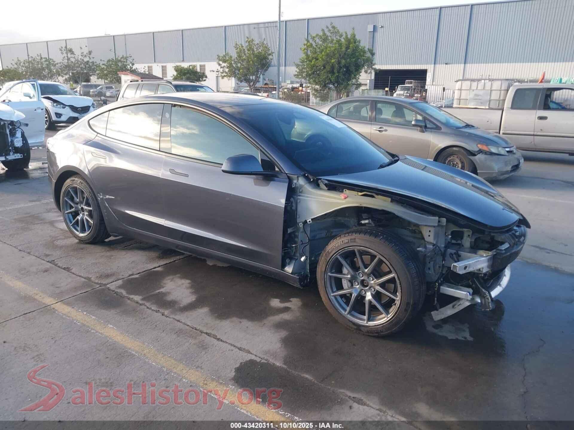 2022 TESLA MODEL 3 — VIN 5YJ3E1EB7NF169326