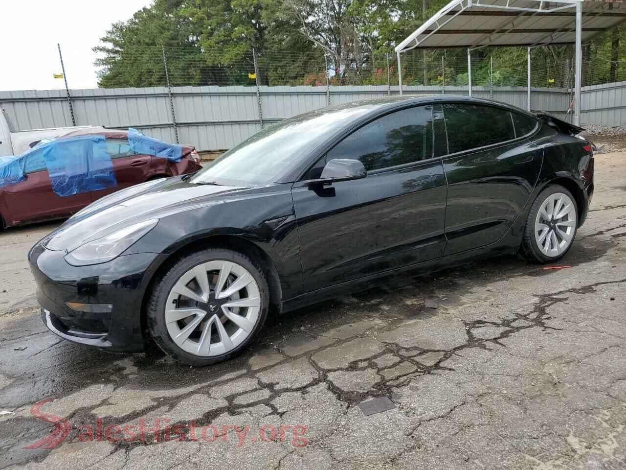 2022 TESLA MODEL 3 — VIN 5YJ3E1EB7NF179919
