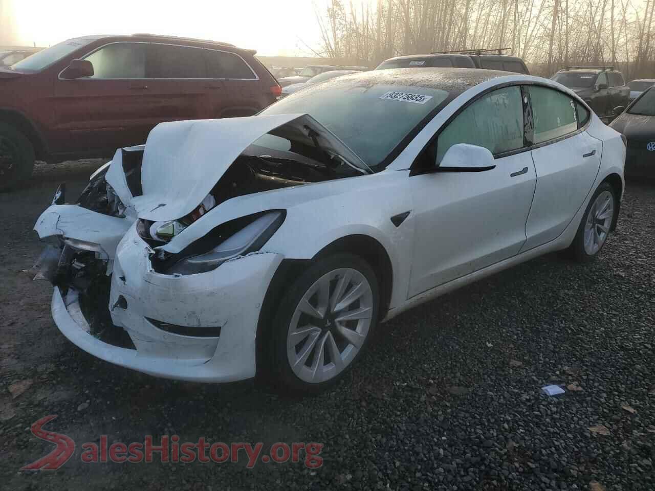2022 TESLA MODEL 3 — VIN 5YJ3E1EB7NF204995