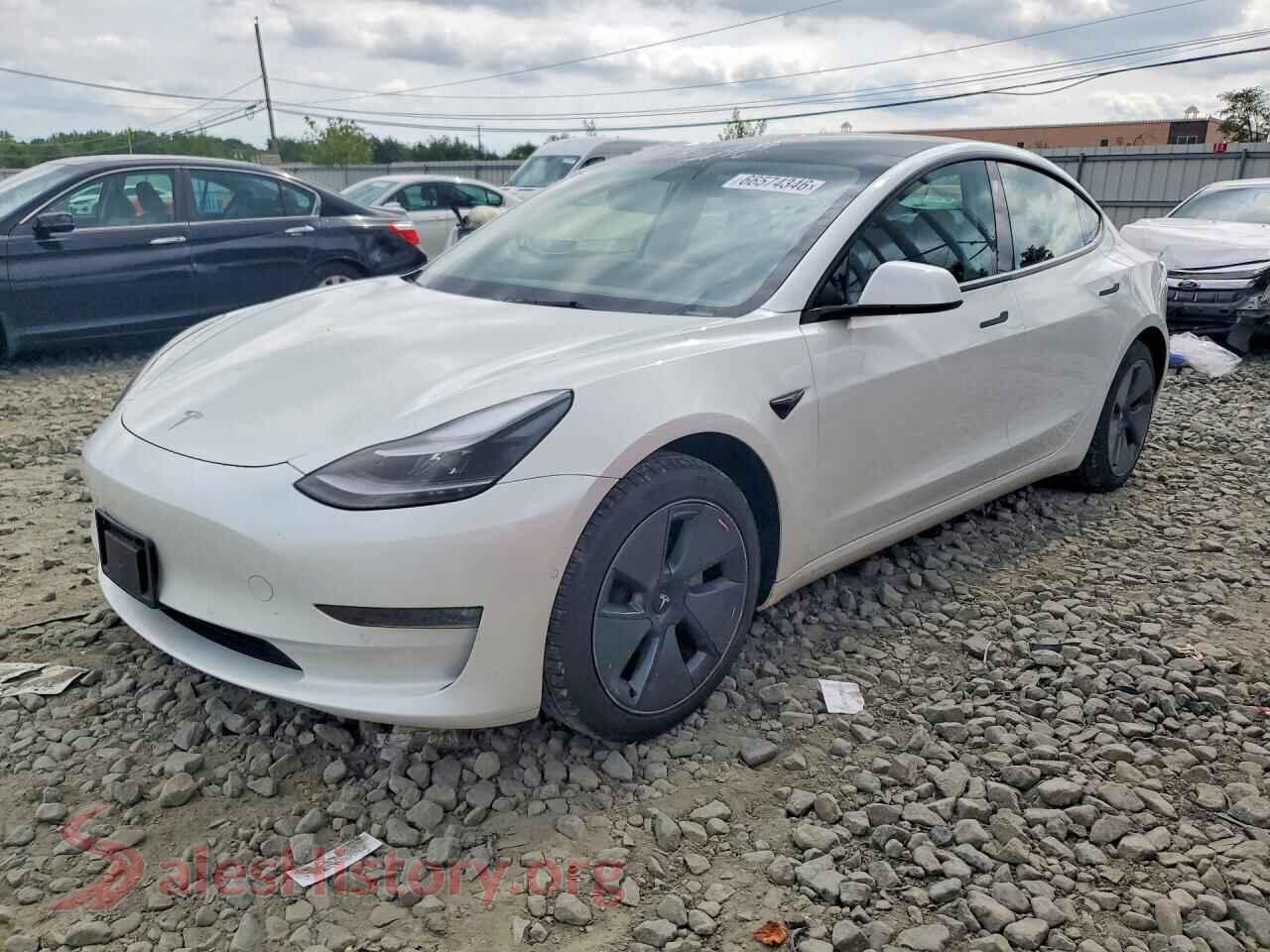 2022 TESLA MODEL 3 — VIN 5YJ3E1EB7NF314266