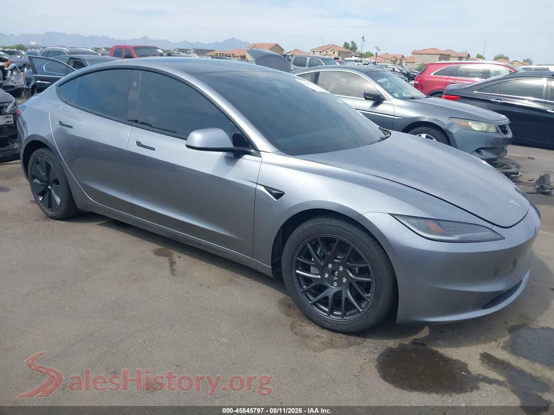 2025 TESLA MODEL 3 — VIN 5YJ3E1EB7SF937298