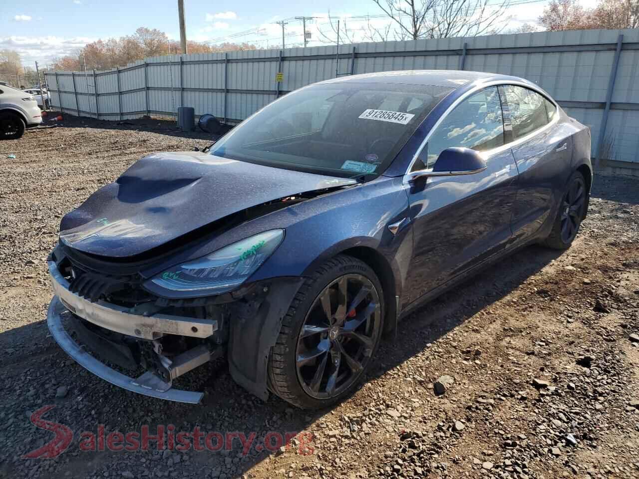 2019 TESLA MODEL 3 — VIN 5YJ3E1EB8KF231358