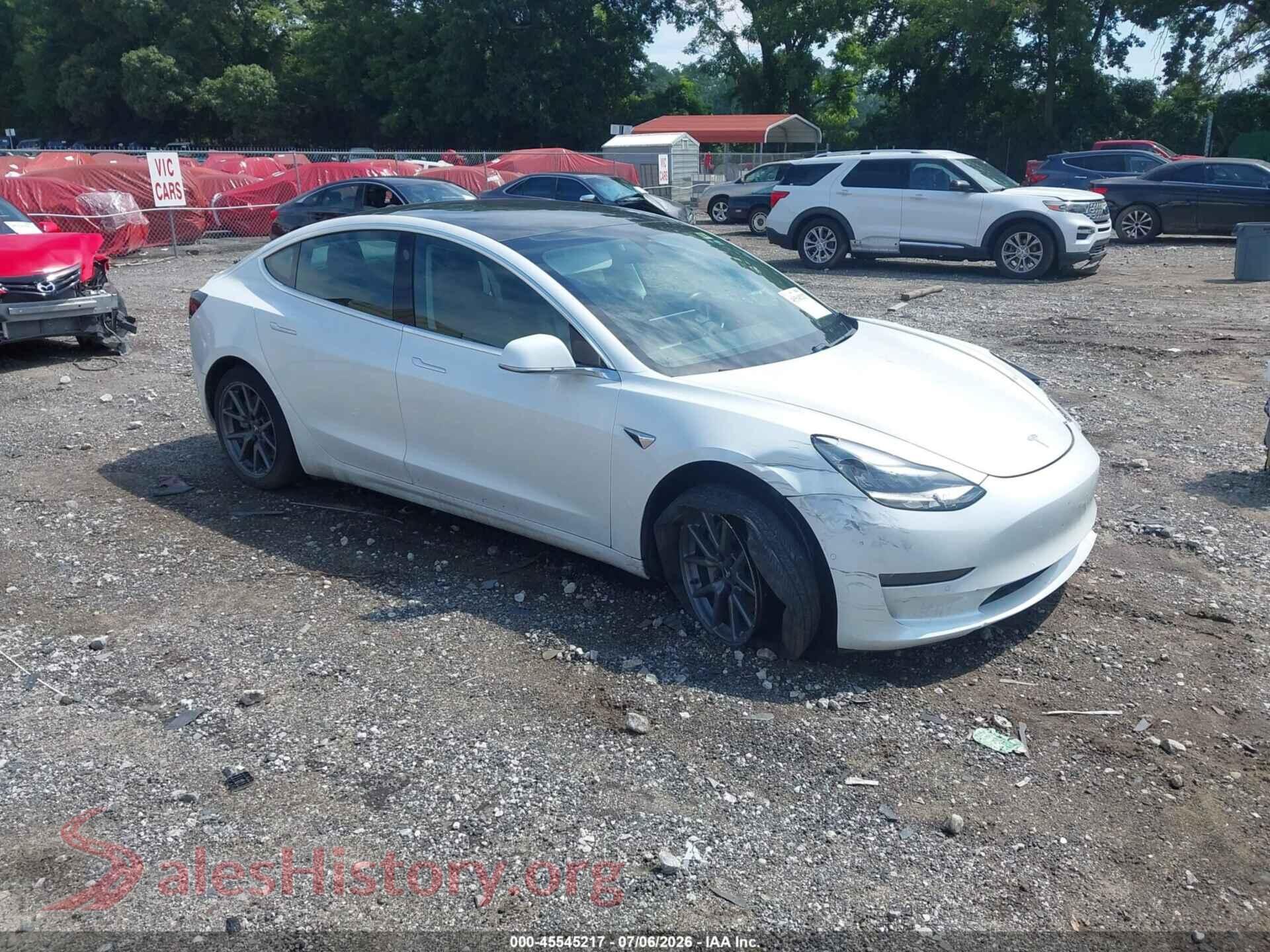 2020 TESLA MODEL 3 — VIN 5YJ3E1EB8LF637075
