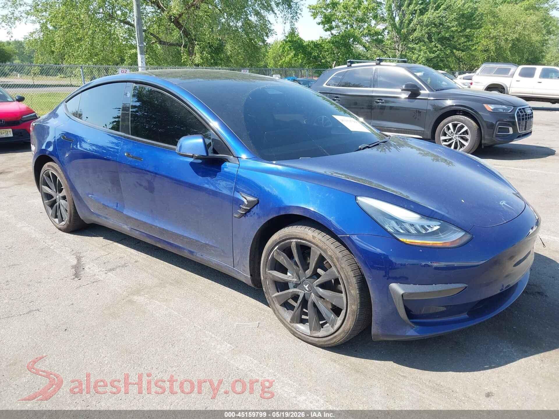 2020 TESLA MODEL 3 — VIN 5YJ3E1EB8LF638405
