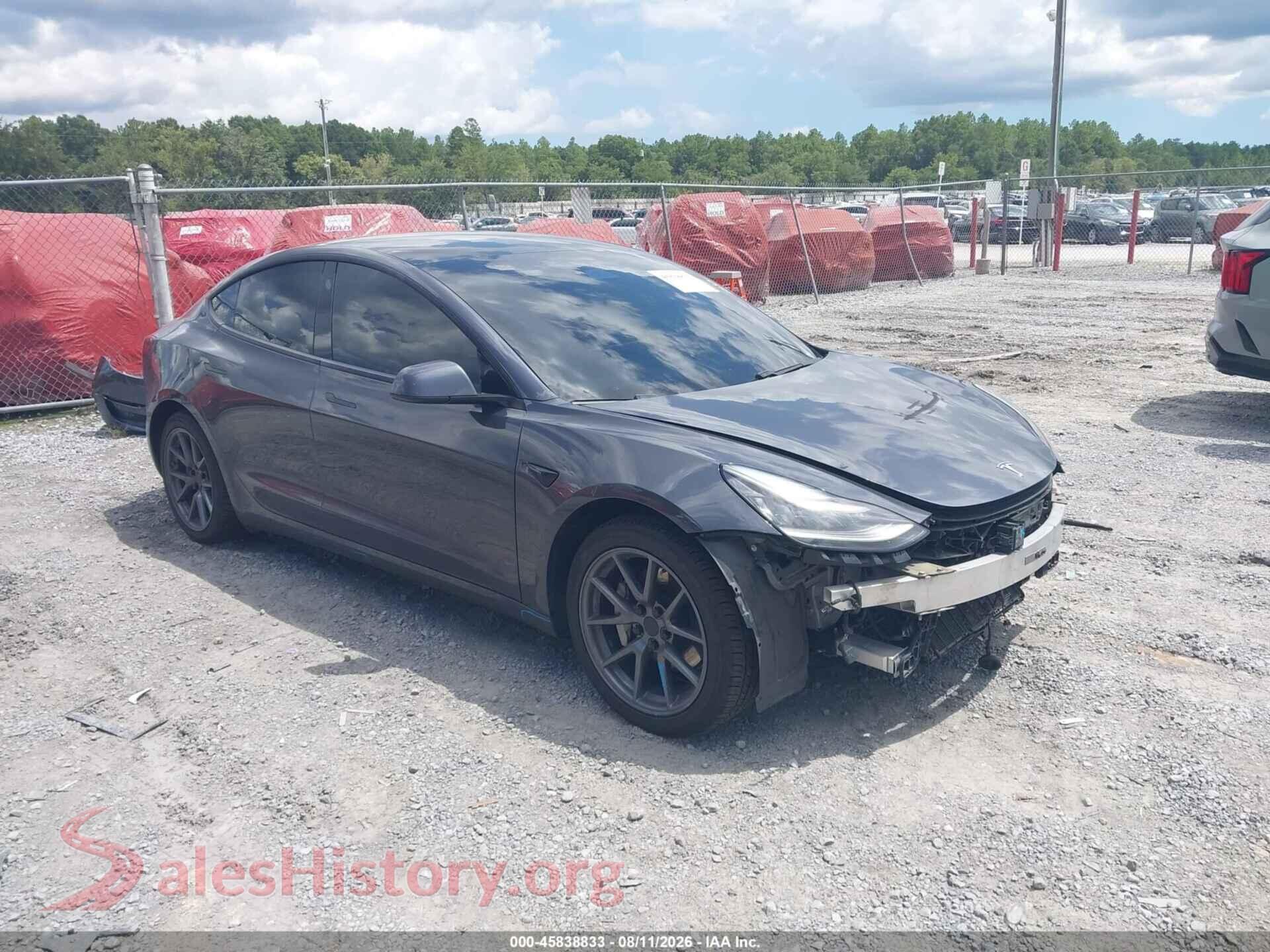 2021 TESLA MODEL 3 — VIN 5YJ3E1EB8MF853185