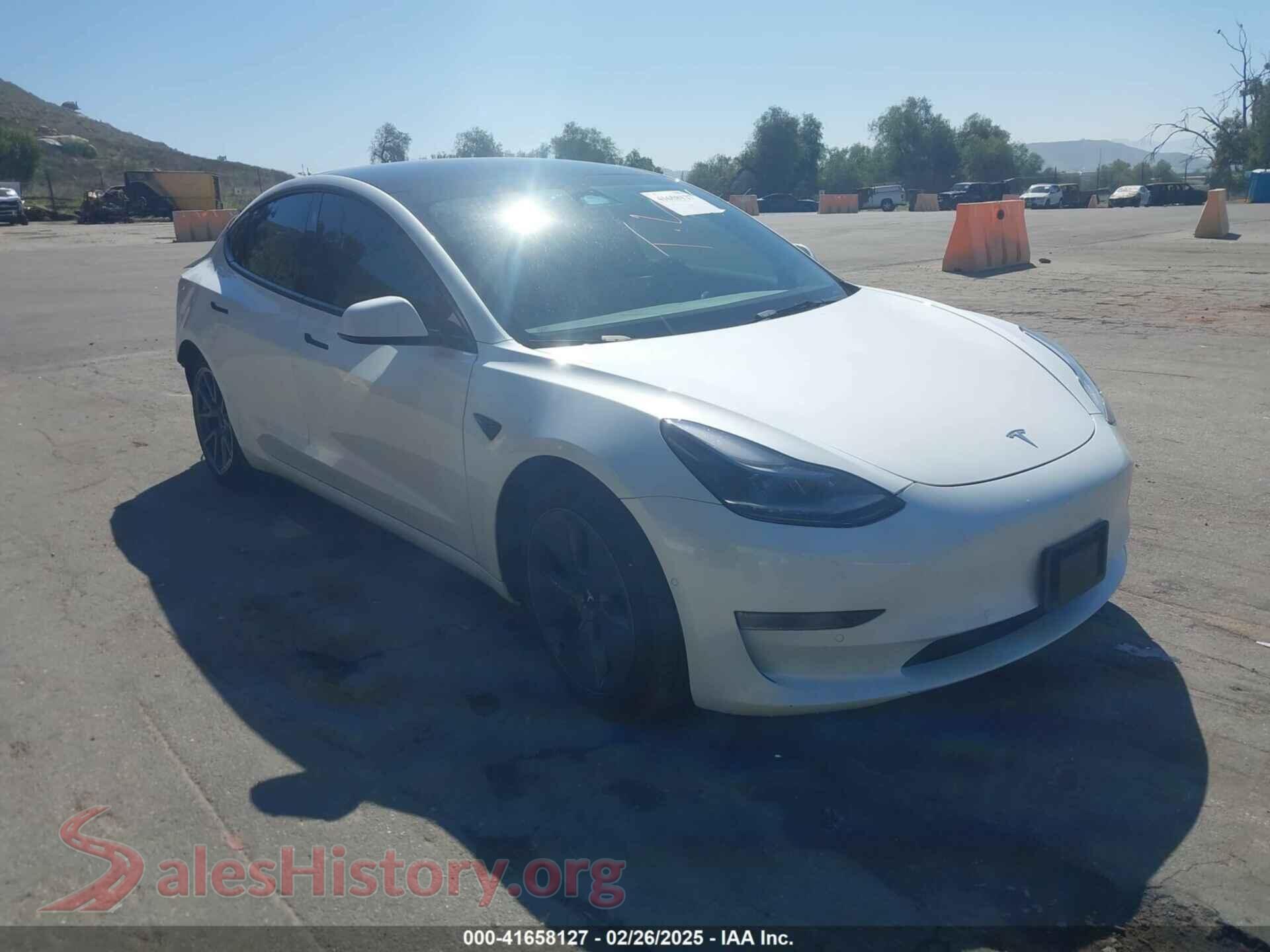 2022 TESLA MODEL 3 — VIN 5YJ3E1EB8NF212930