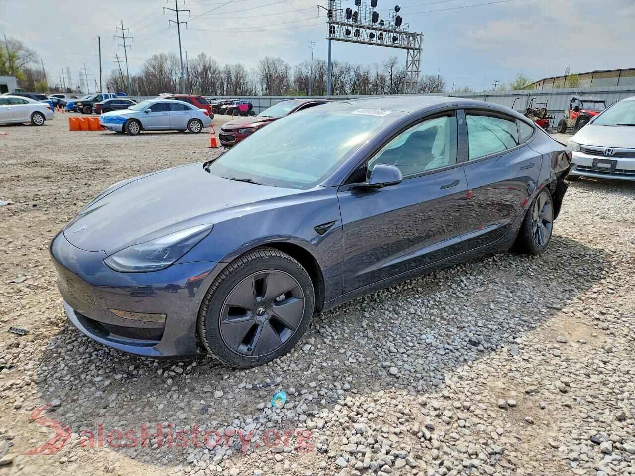 2022 TESLA MODEL 3 — VIN 5YJ3E1EB8NF250996