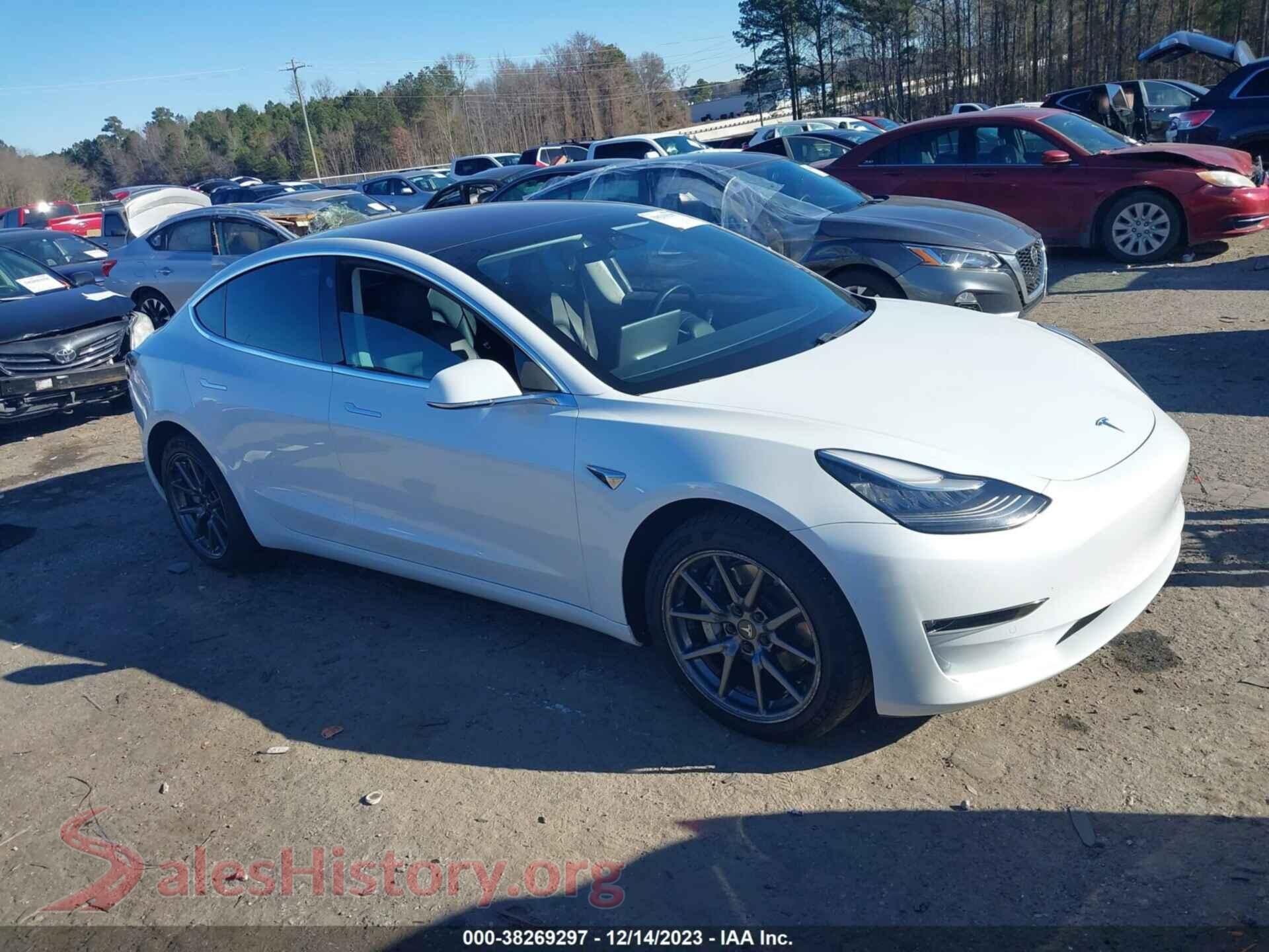 2018 TESLA MODEL 3 — VIN 5YJ3E1EB9JF181455