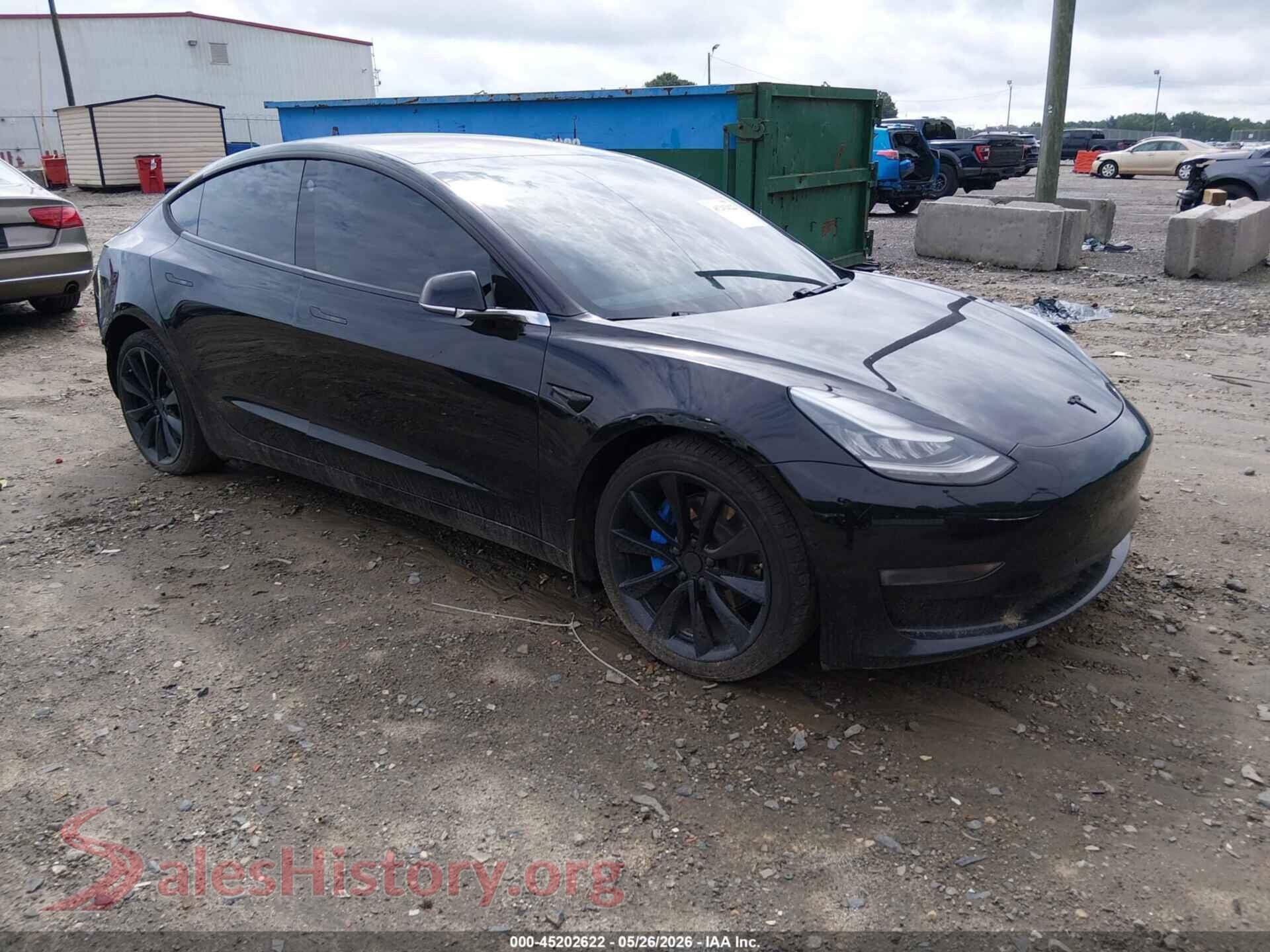 2018 TESLA MODEL 3 — VIN 5YJ3E1EB9JF184694