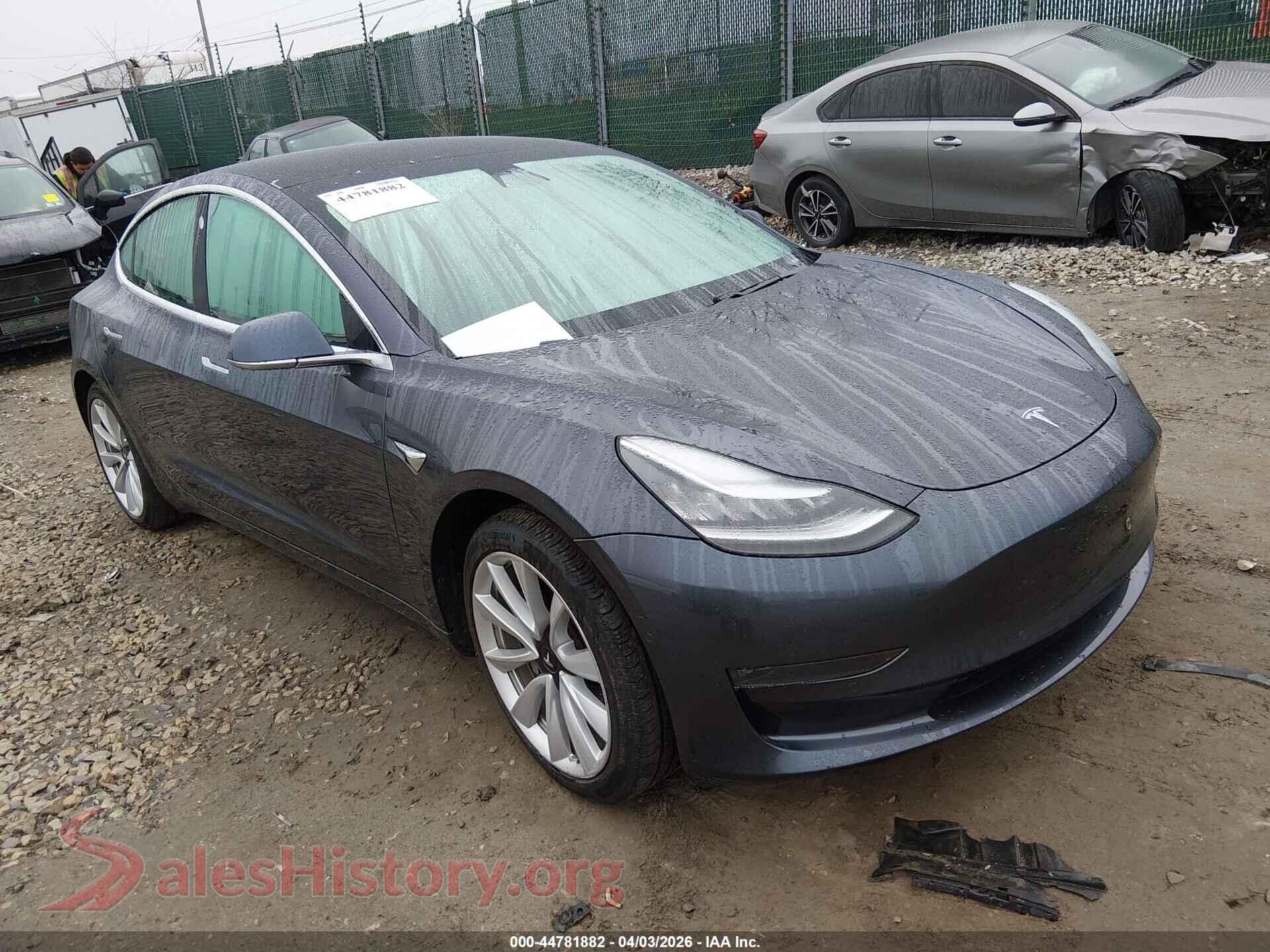 2019 TESLA MODEL 3 — VIN 5YJ3E1EB9KF389515