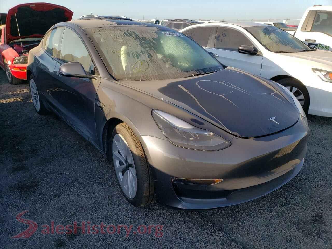 2021 TESLA MODEL 3 — VIN 5YJ3E1EB9MF083398