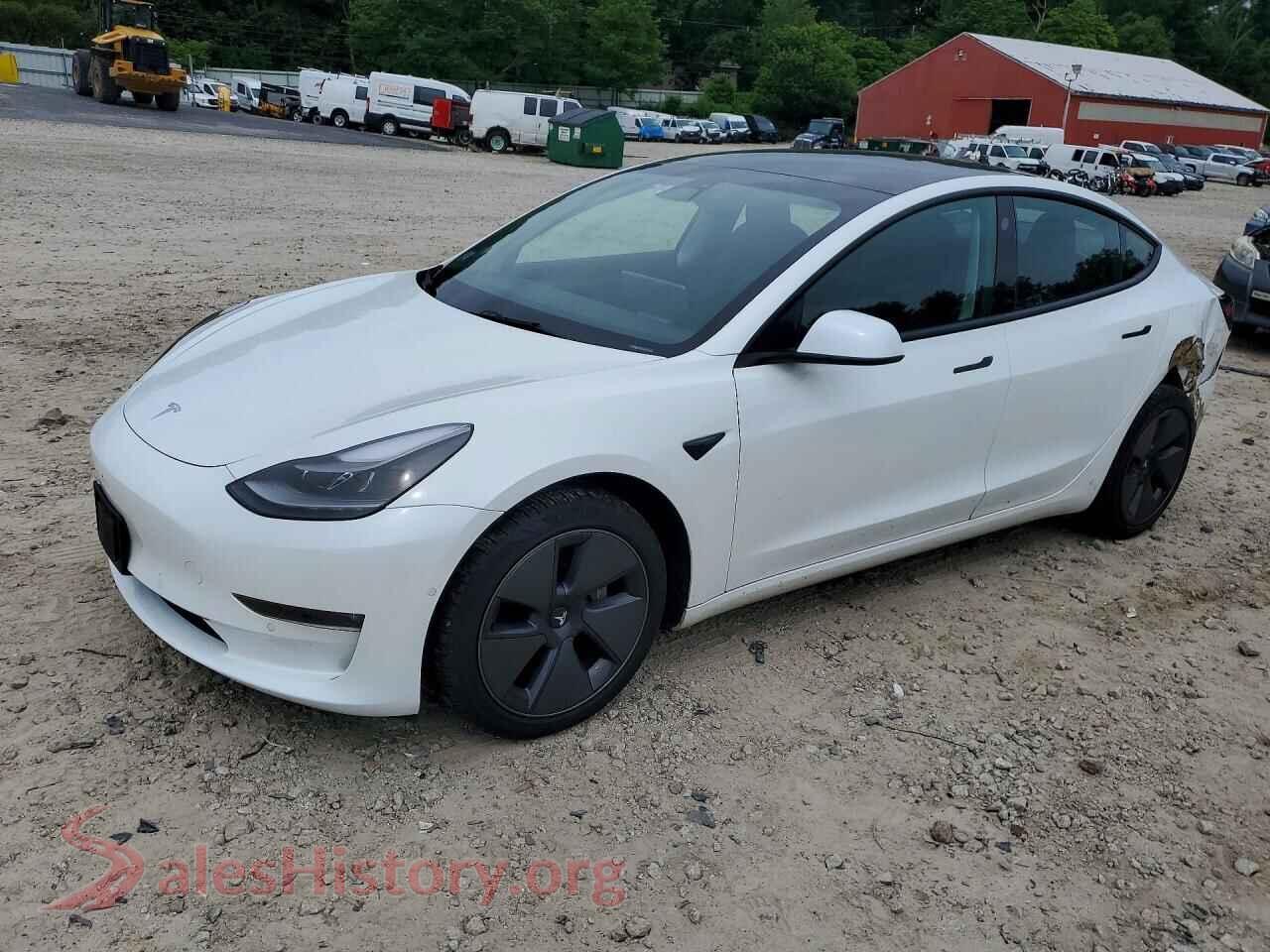 2022 TESLA MODEL 3 — VIN 5YJ3E1EB9NF107524