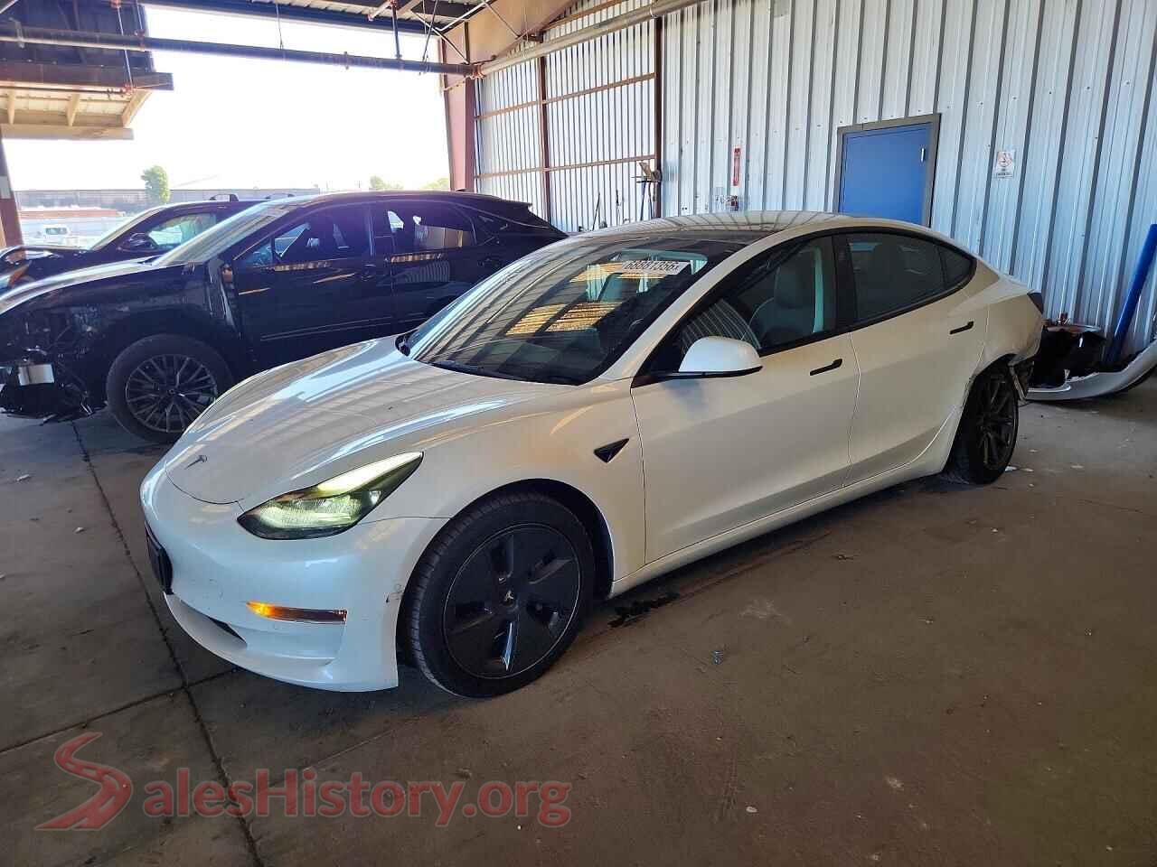 2022 TESLA MODEL 3 — VIN 5YJ3E1EB9NF134142