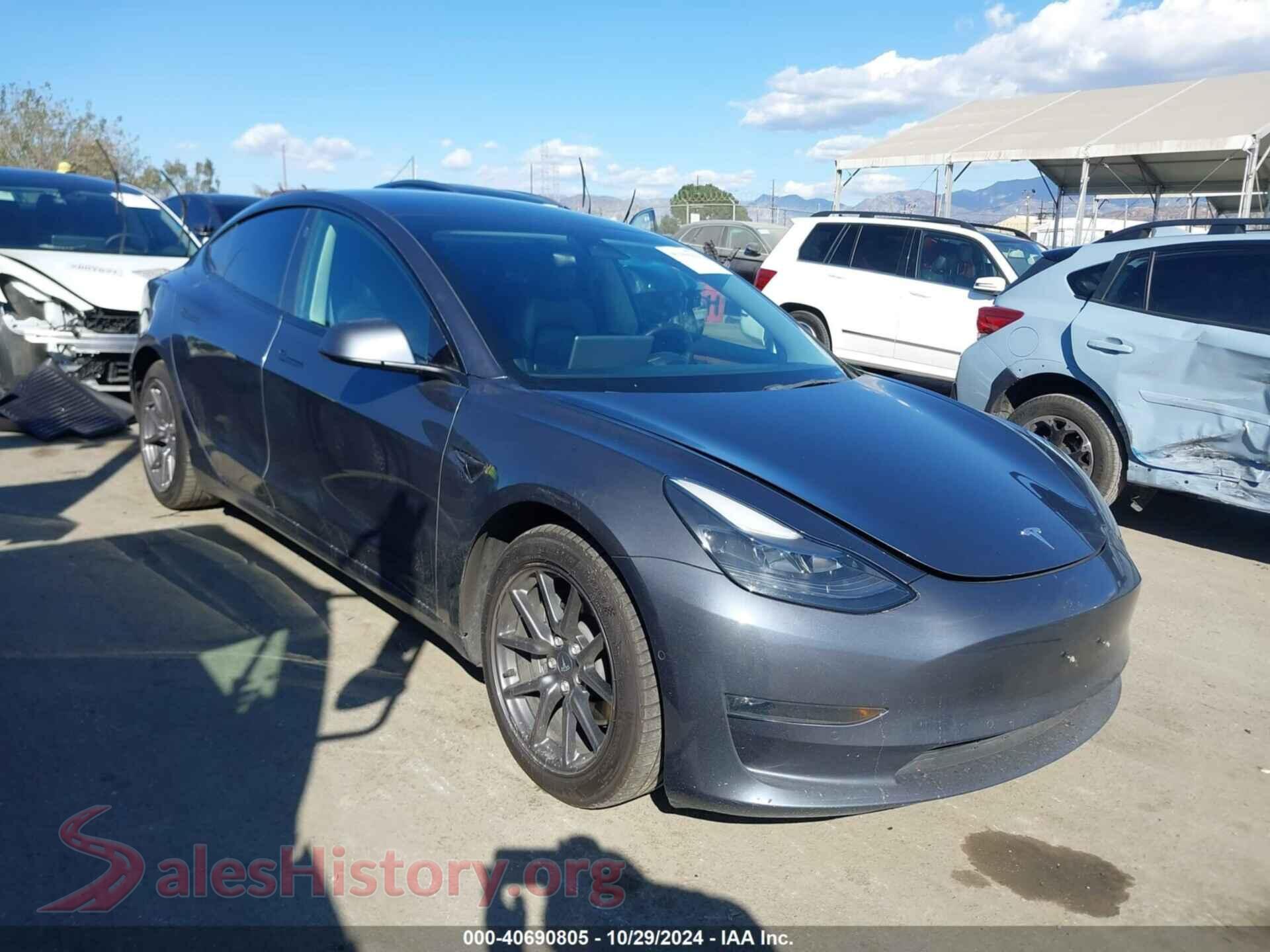 2022 TESLA MODEL 3 — VIN 5YJ3E1EB9NF228568