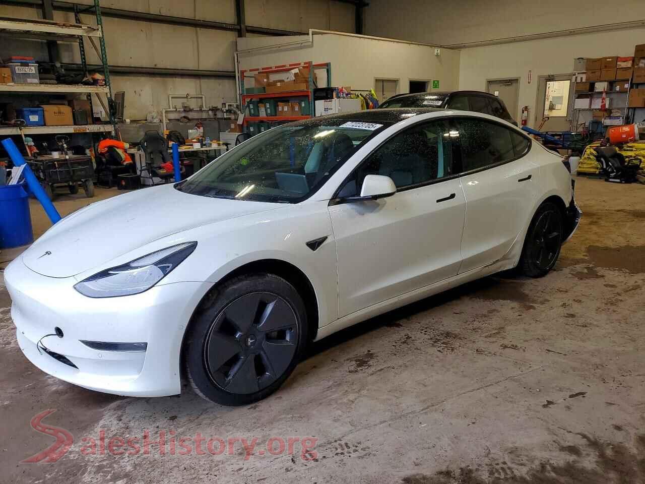 2022 TESLA MODEL 3 — VIN 5YJ3E1EB9NF240848