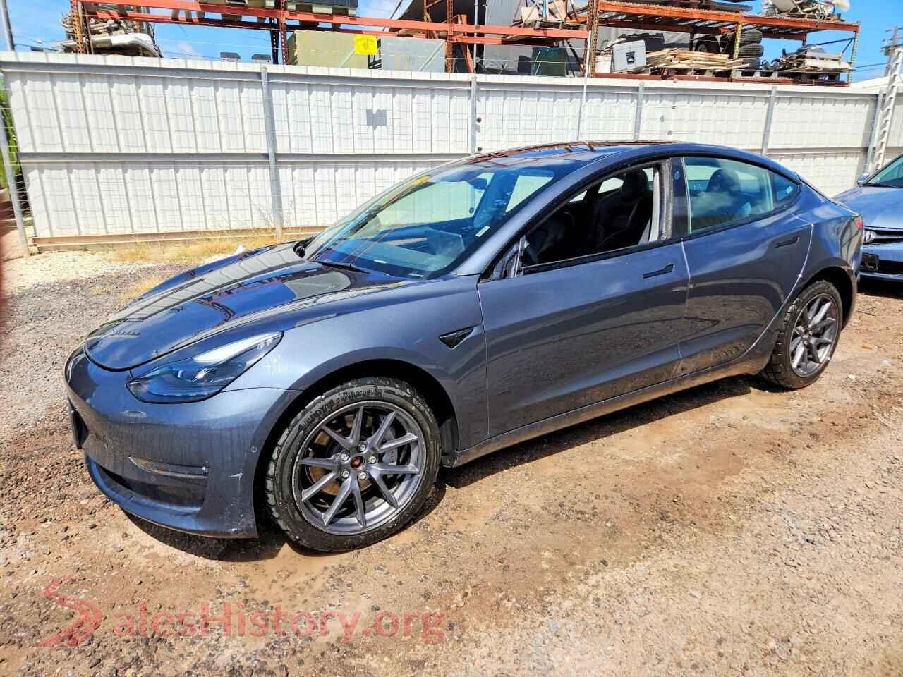 2022 TESLA MODEL 3 — VIN 5YJ3E1EB9NF307982
