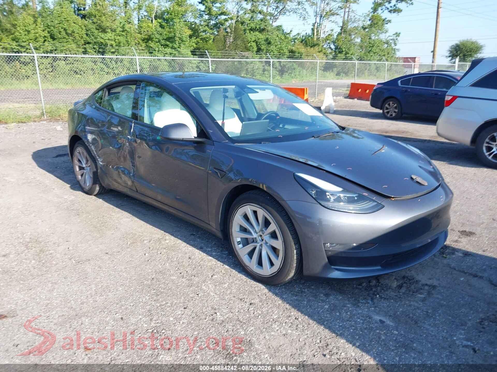 2023 TESLA MODEL 3 — VIN 5YJ3E1EB9PF675954