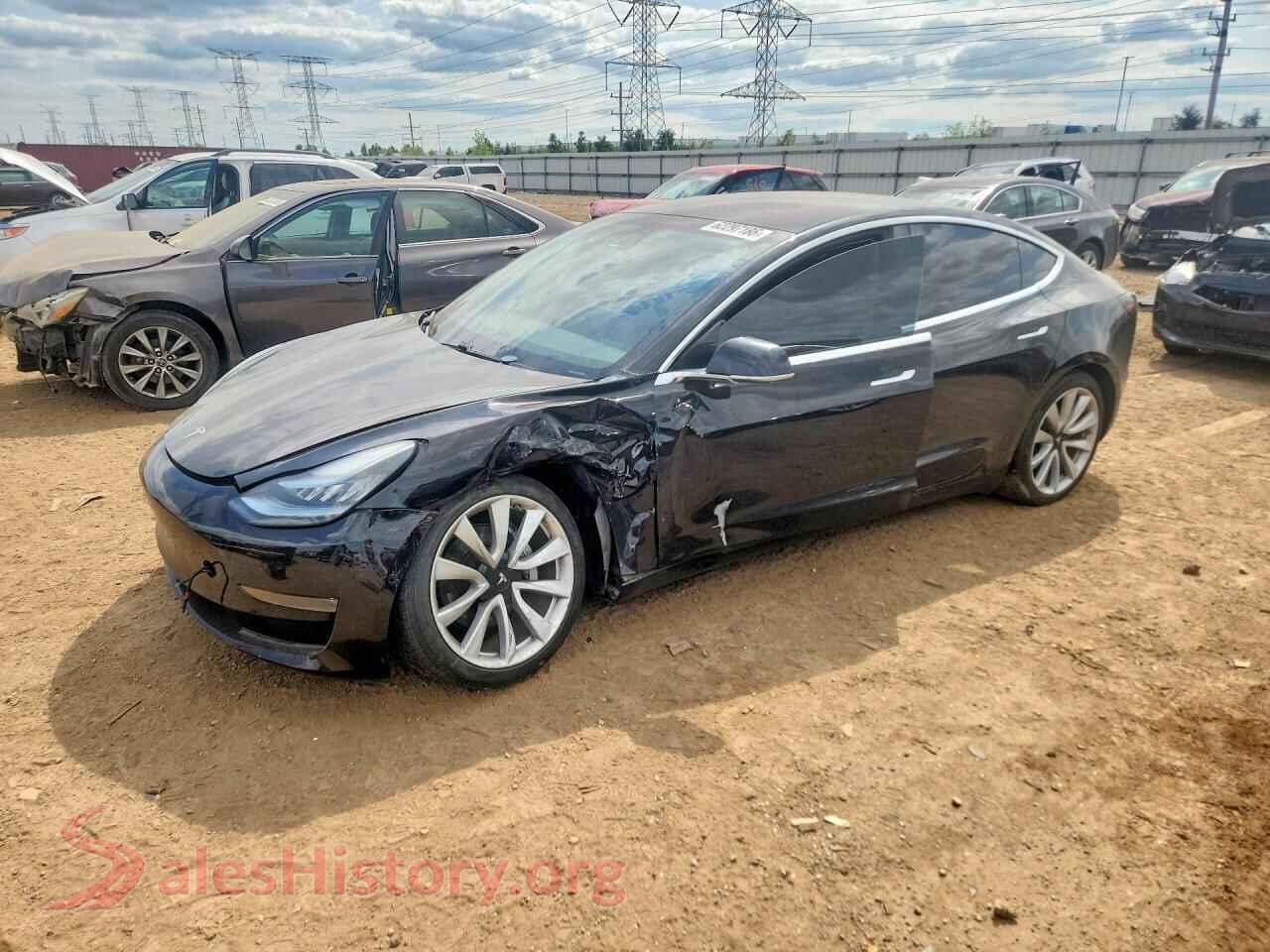 2018 TESLA MODEL 3 — VIN 5YJ3E1EBXJF076908