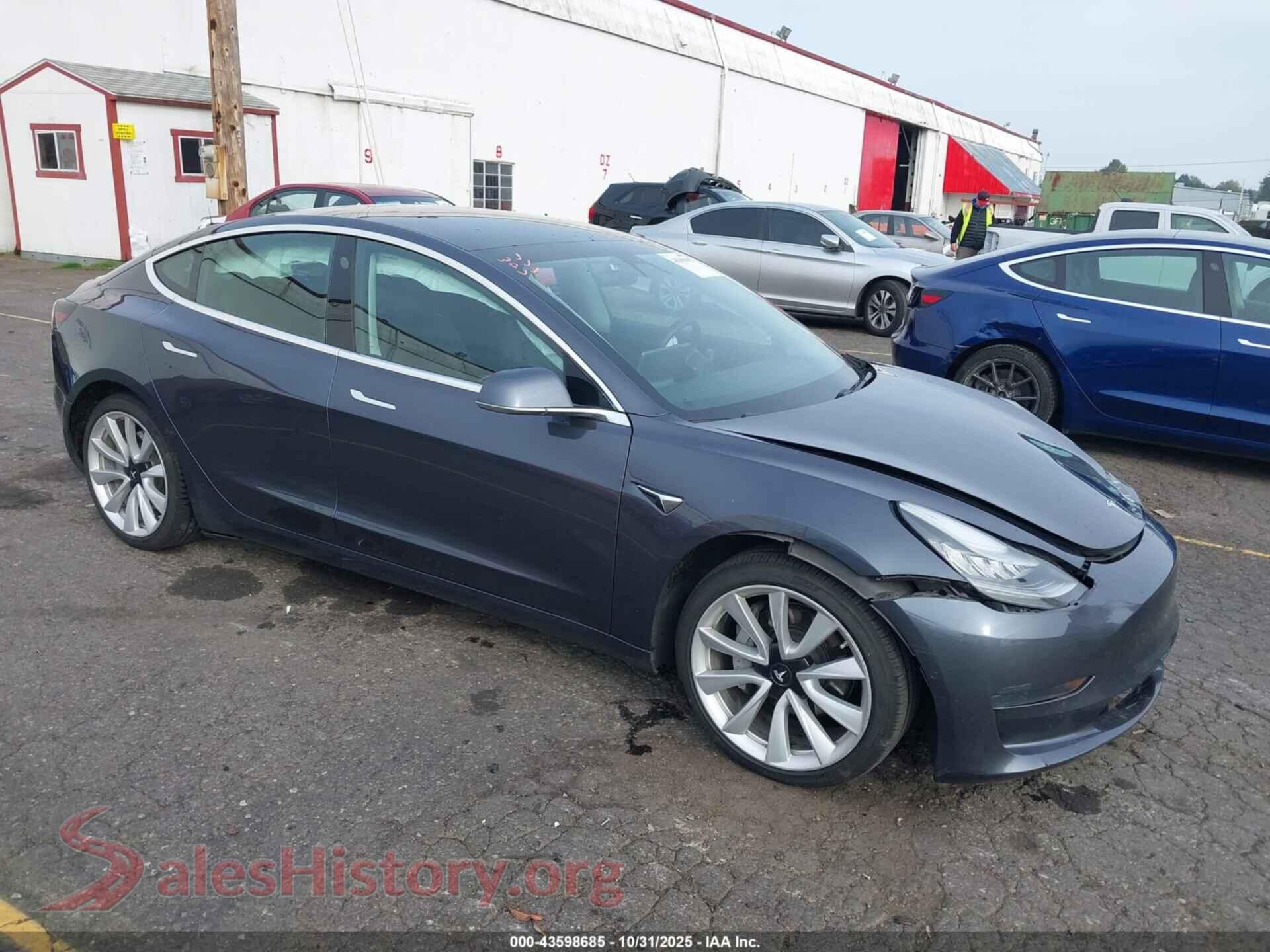 2019 TESLA MODEL 3 — VIN 5YJ3E1EBXKF453481
