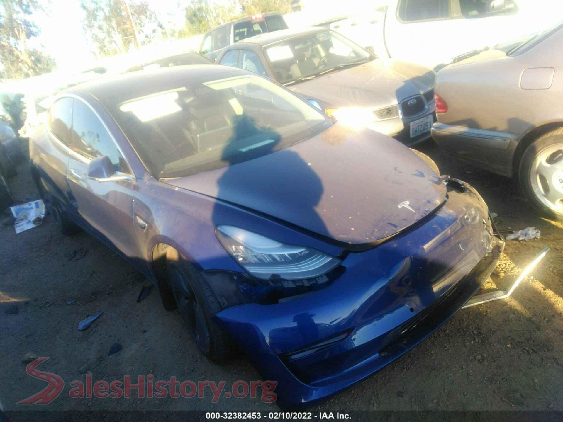 2020 TESLA MODEL 3 — VIN 5YJ3E1EBXLF664908