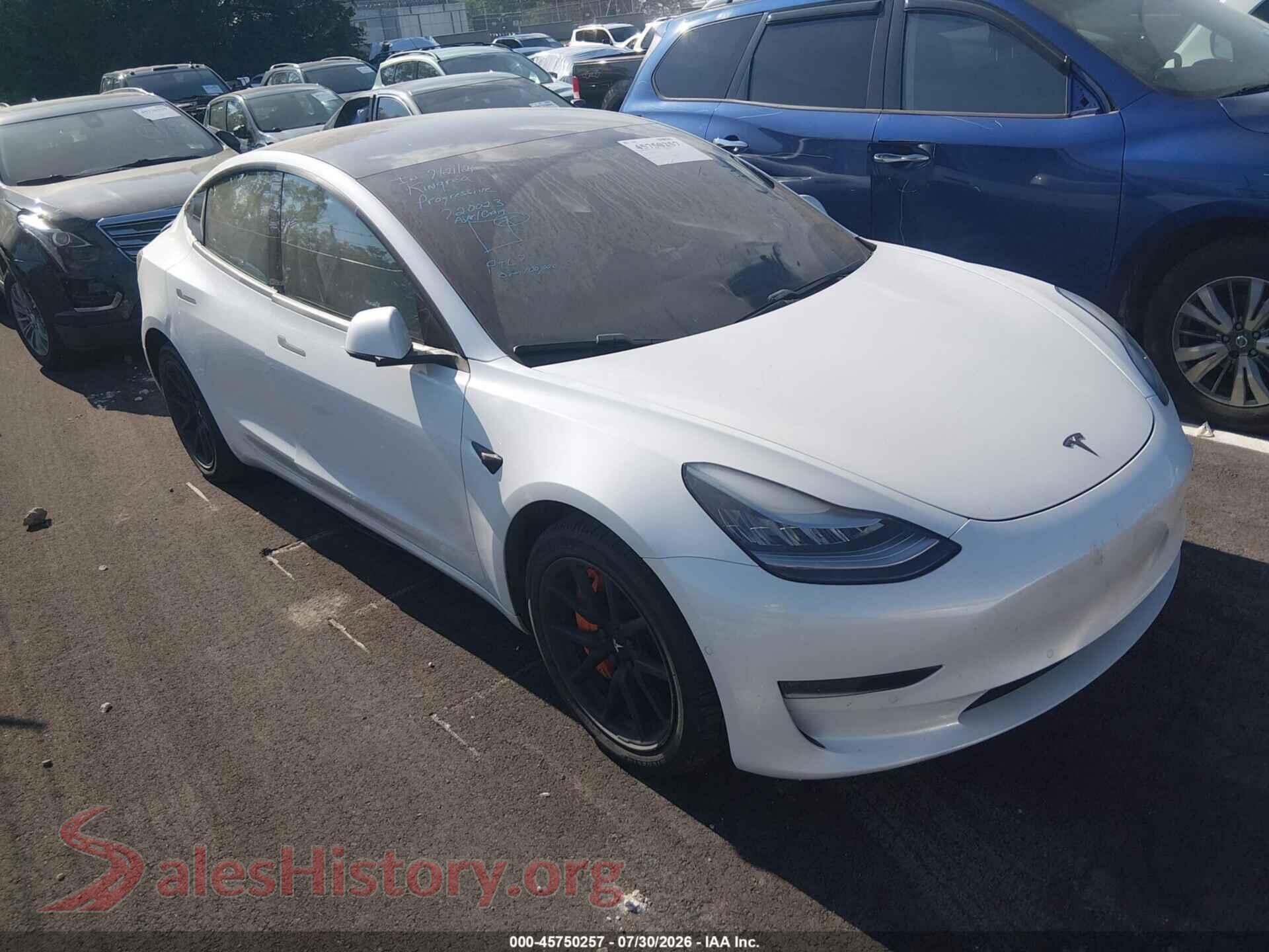 2020 TESLA MODEL 3 — VIN 5YJ3E1EBXLF720023