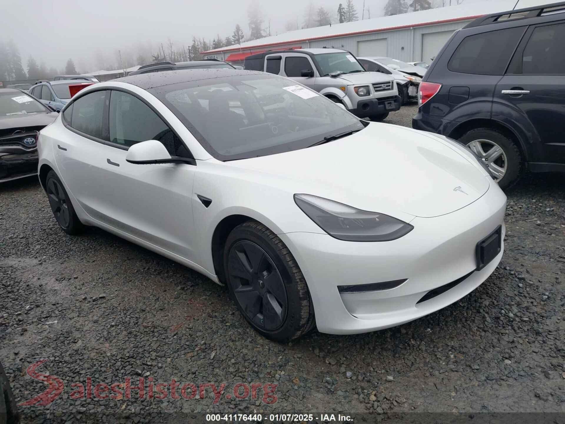 2021 TESLA MODEL 3 — VIN 5YJ3E1EBXMF938903