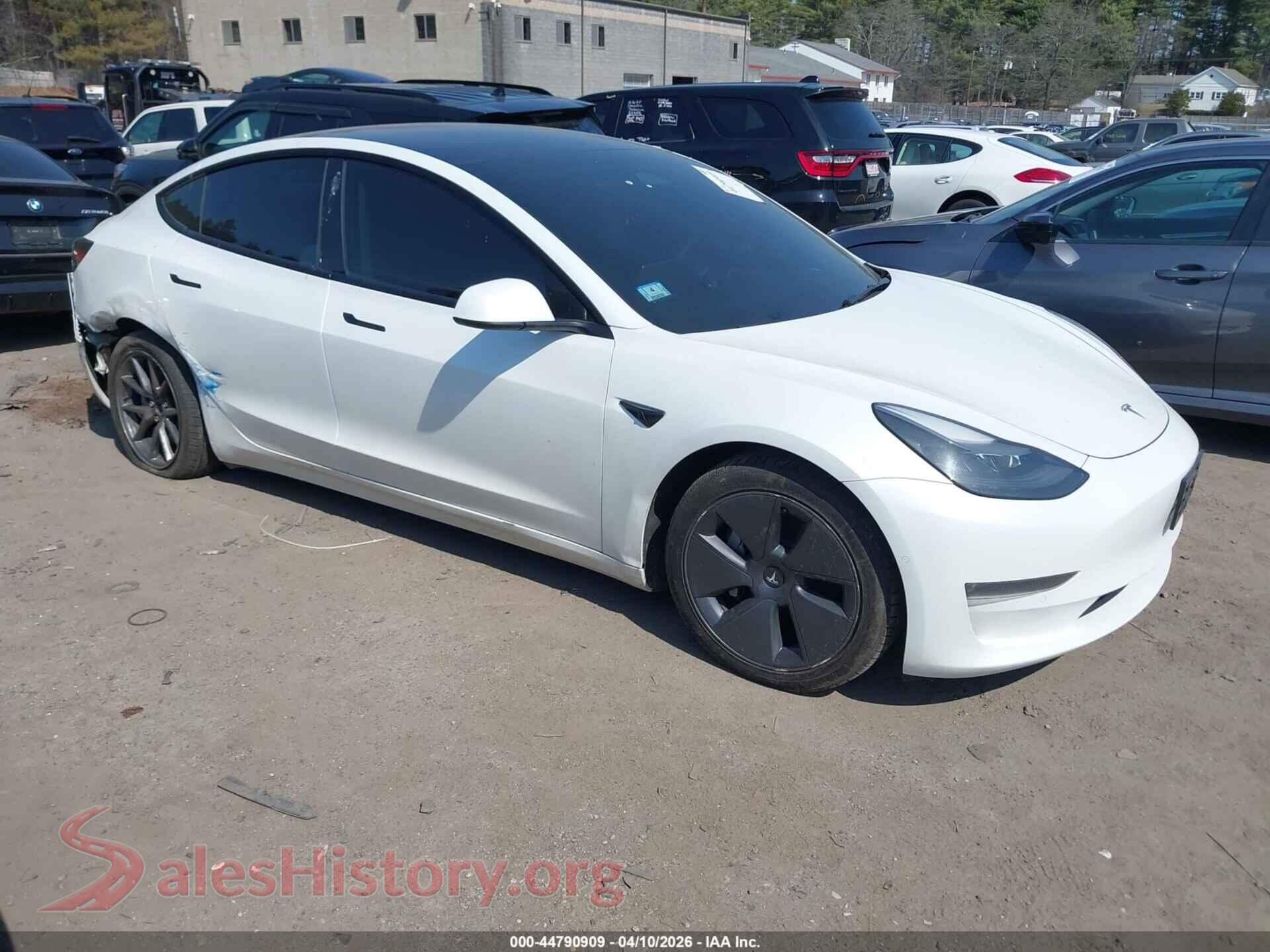 2022 TESLA MODEL 3 — VIN 5YJ3E1EBXNF172429