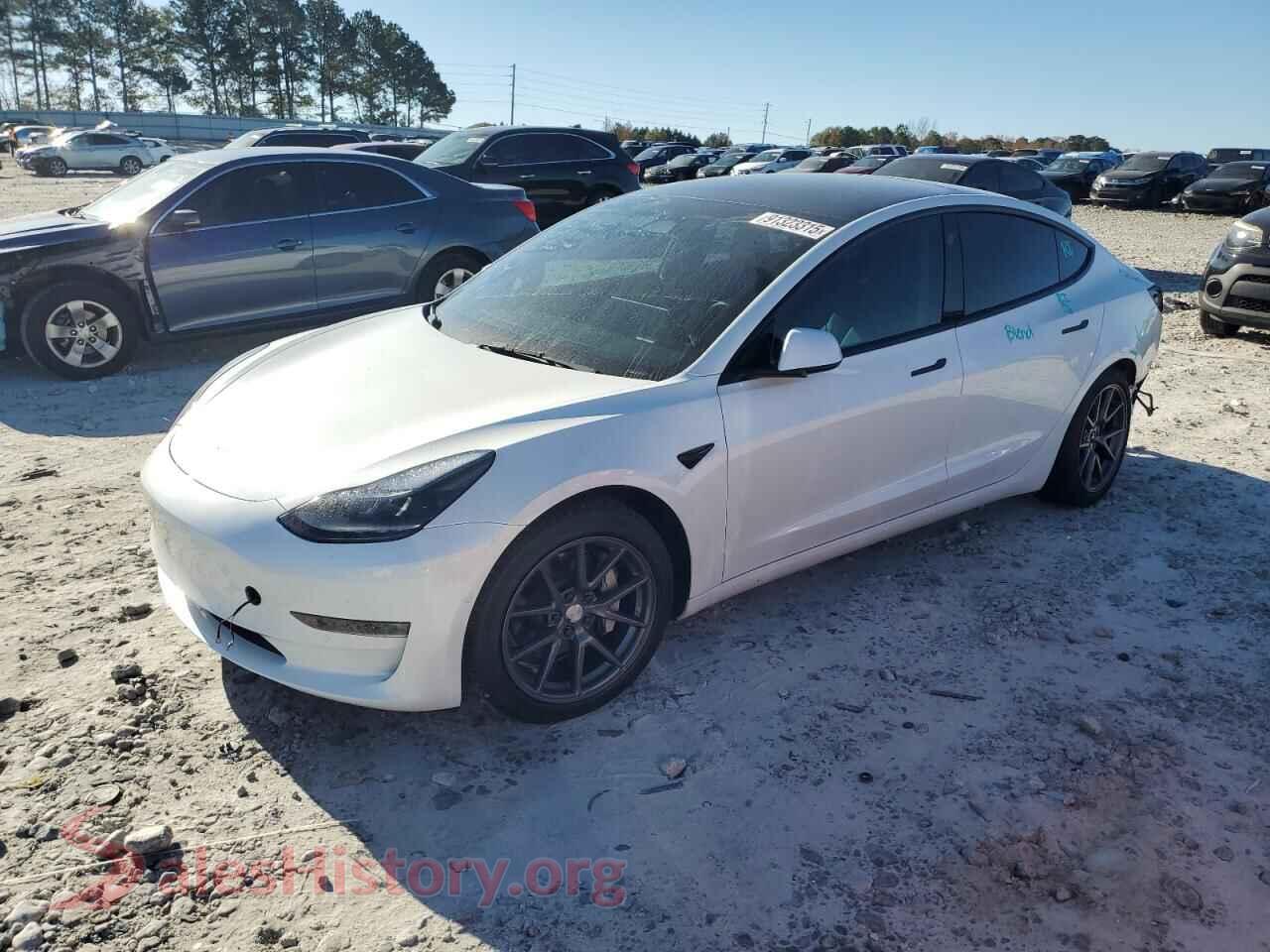2022 TESLA MODEL 3 — VIN 5YJ3E1EBXNF355815