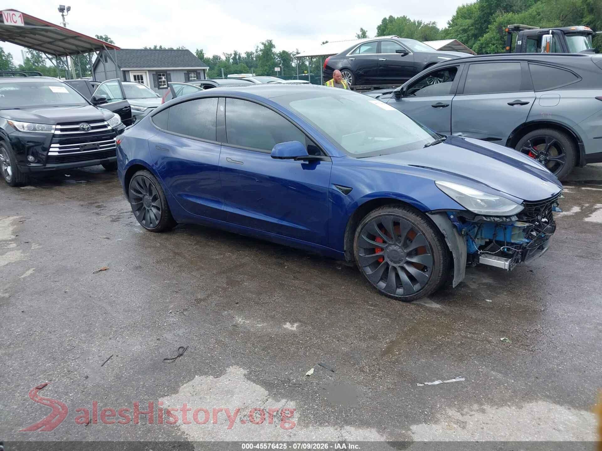 2023 TESLA MODEL 3 — VIN 5YJ3E1EC0PF586489