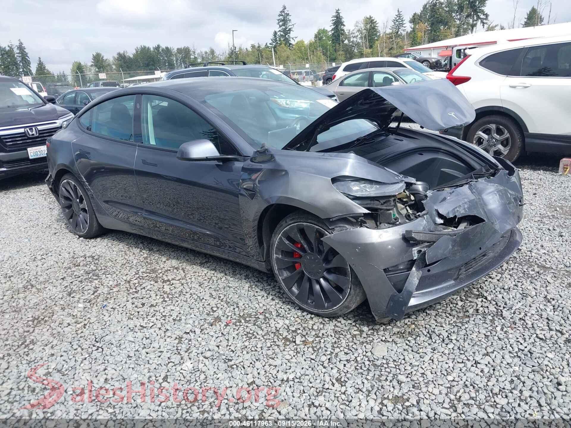 2021 TESLA MODEL 3 — VIN 5YJ3E1EC1MF926051
