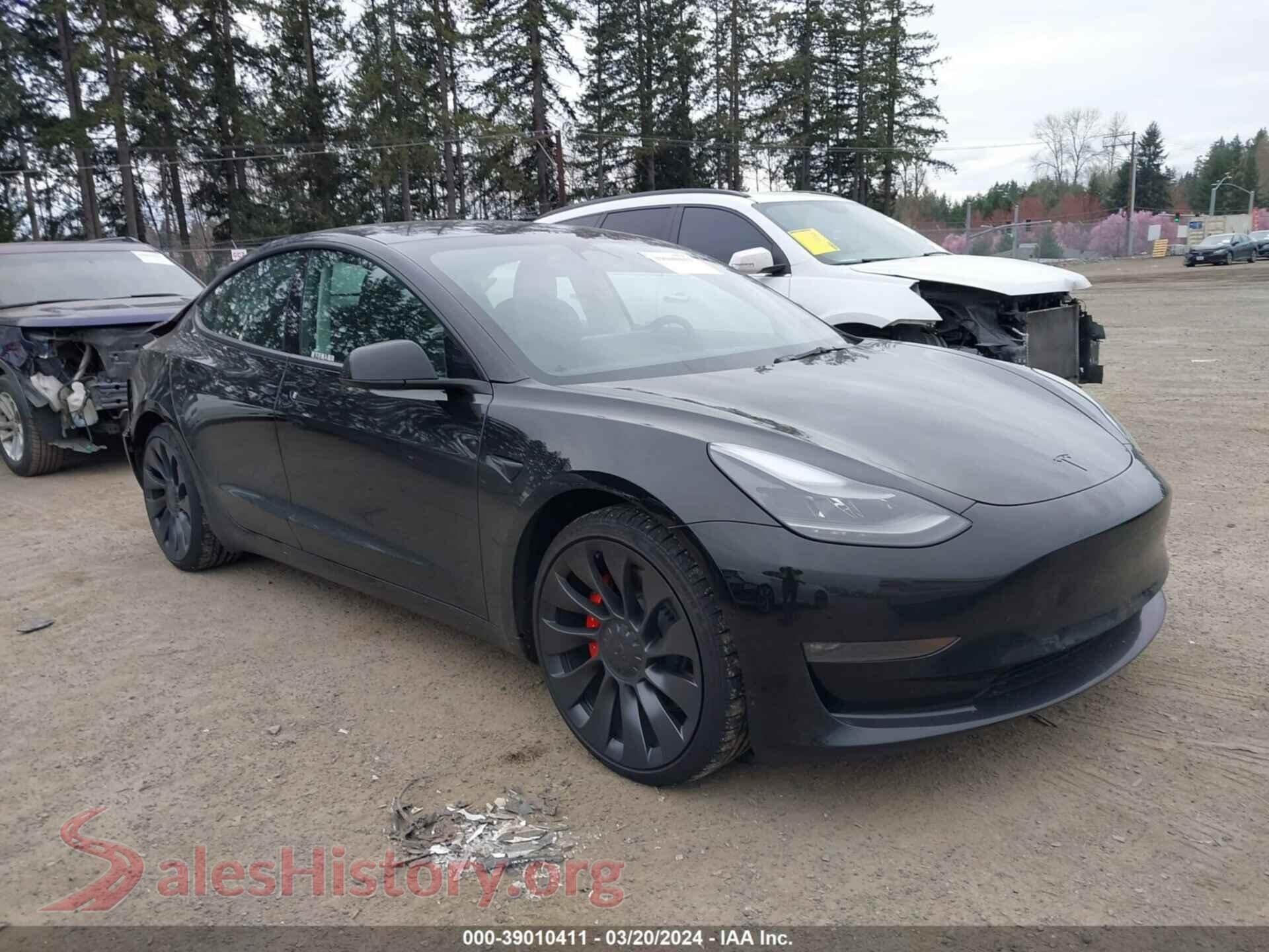2022 TESLA MODEL 3 — VIN 5YJ3E1EC1NF348468