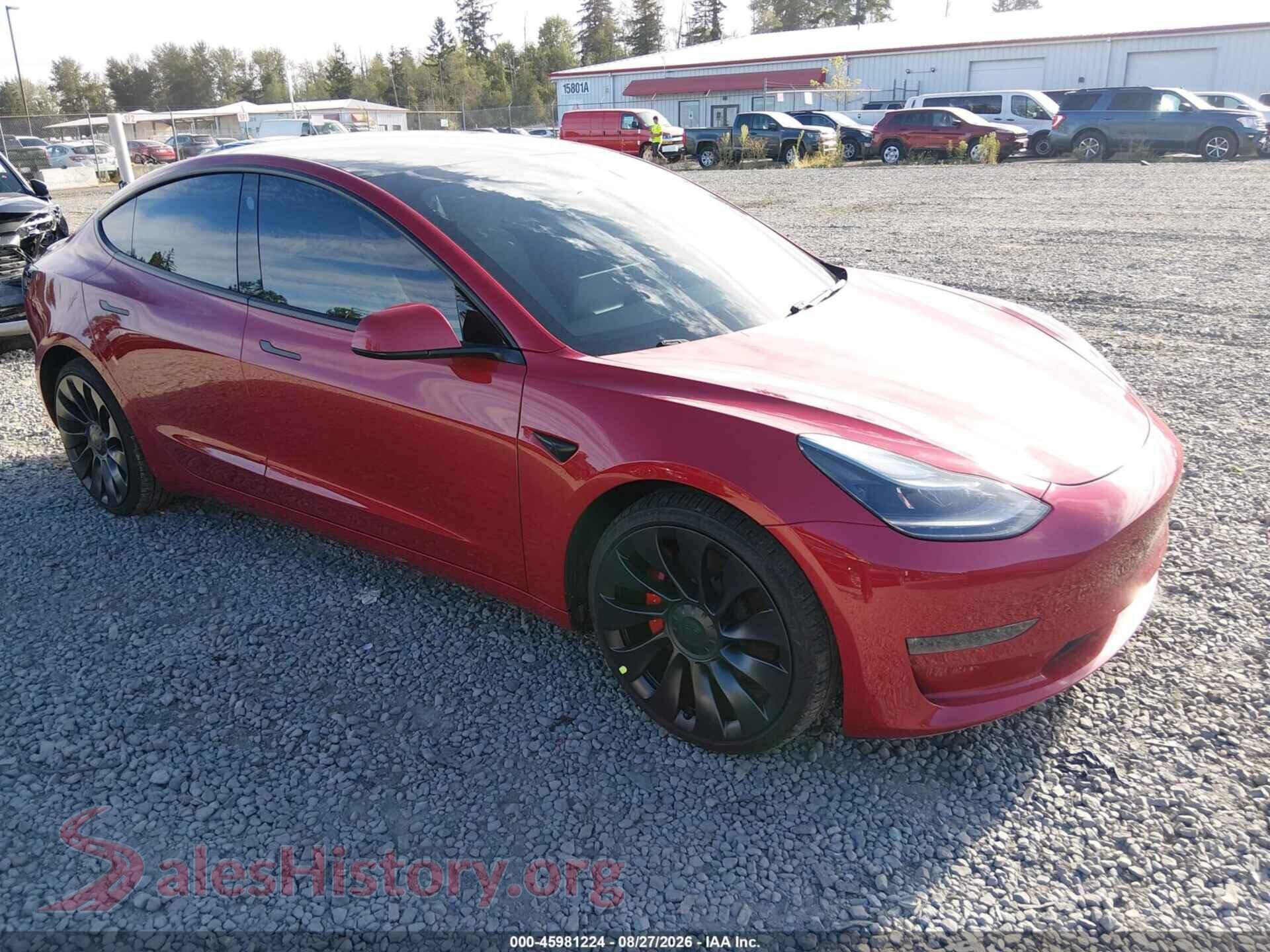 2021 TESLA MODEL 3 — VIN 5YJ3E1EC3MF071241