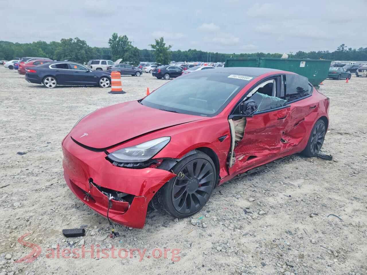 2021 TESLA MODEL 3 — VIN 5YJ3E1EC3MF086953