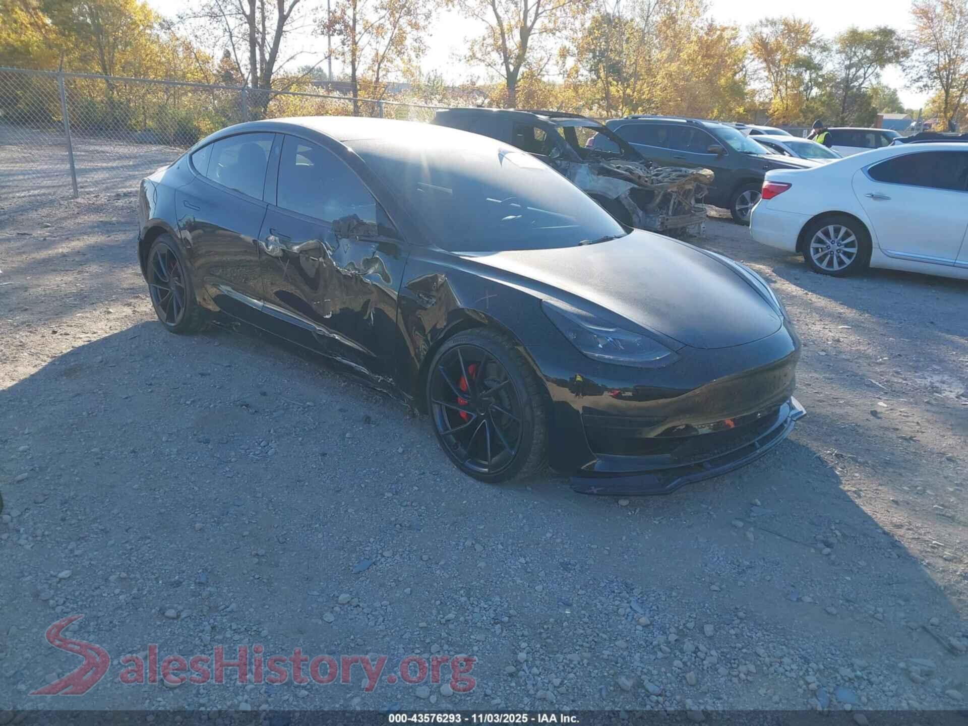 2022 TESLA MODEL 3 — VIN 5YJ3E1EC4NF268727