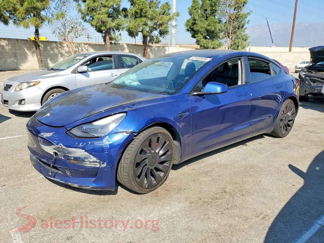 2022 TESLA MODEL 3 — VIN 5YJ3E1EC6NF176924