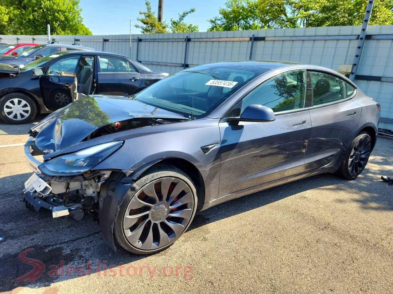 2022 TESLA MODEL 3 — VIN 5YJ3E1EC8NF248318