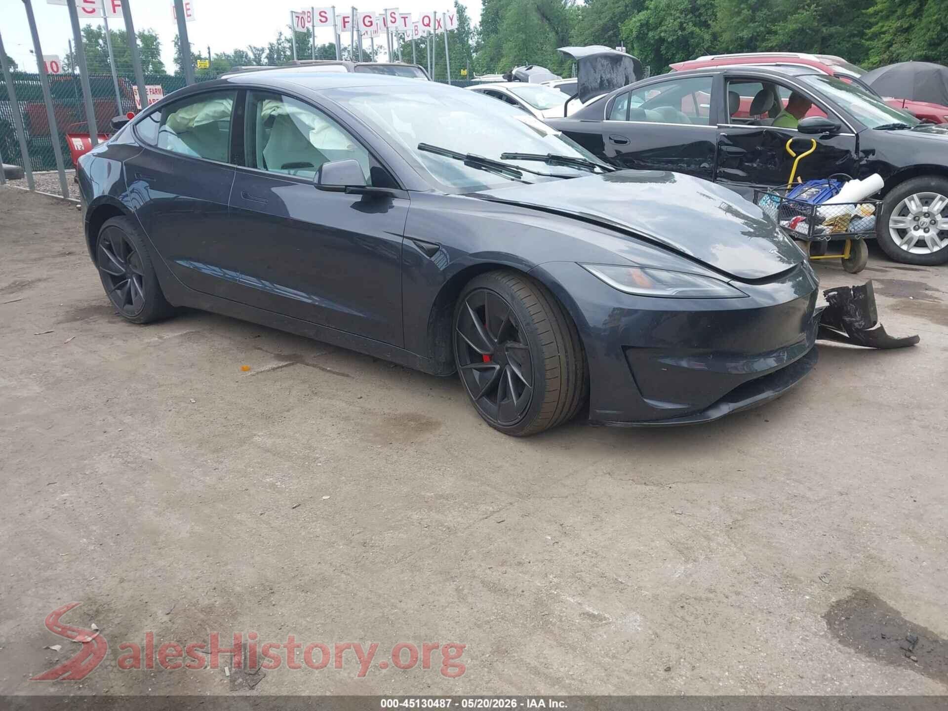 2024 TESLA MODEL 3 — VIN 5YJ3E1ET1RF864206