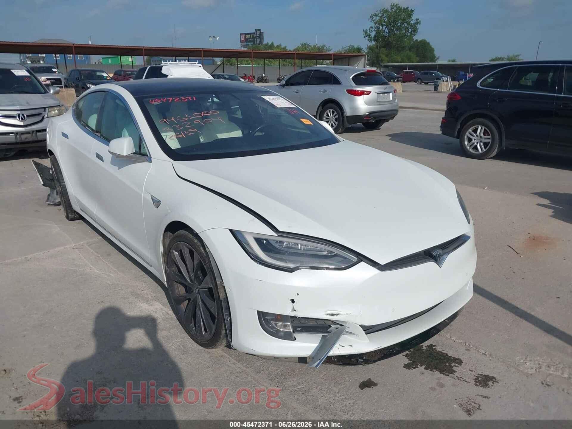 2019 TESLA MODEL S — VIN 5YJSA1E49KF332904